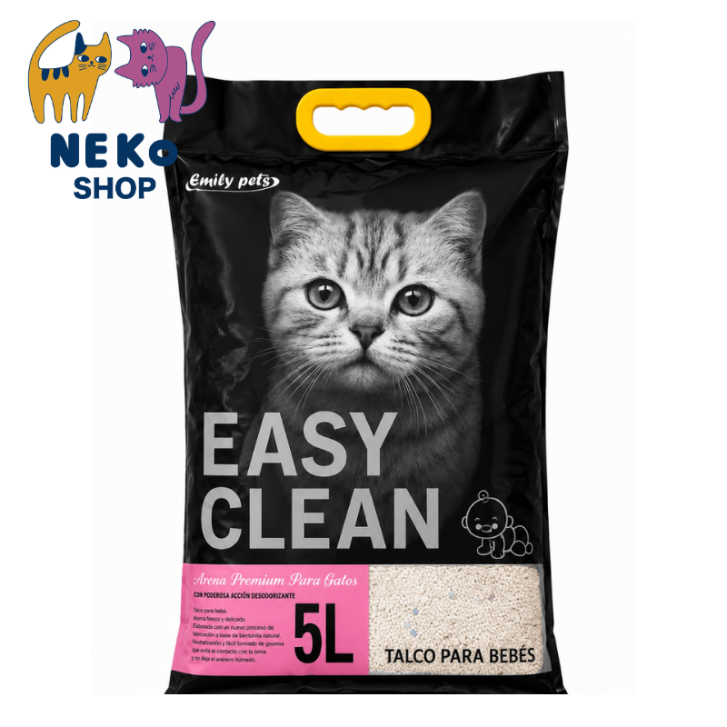 ARENA SANITARIA EASY CLEAN - AROMA TALCO DE BEBE - 4KG